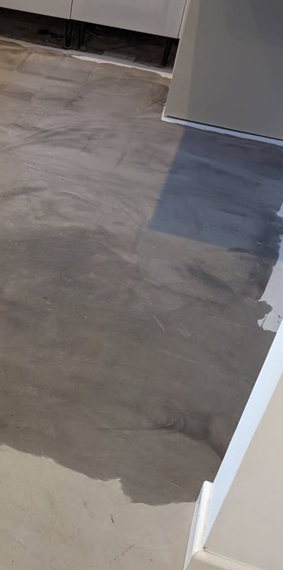 Ardex Screed over a Tiled Floor in Tonyrefail Ready for Vinyl Flooring